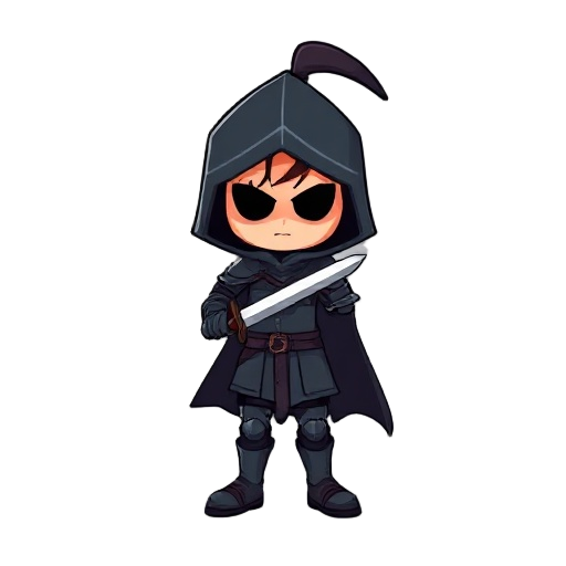 little knight darkness theme he has a sword 