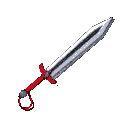 black and red rapier