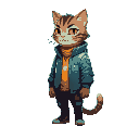 cyberpunk cat