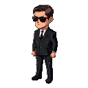 secret service agent wearing sunglasses and a black suit