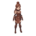 female warrior curvy cute
