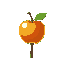 apple on a stick