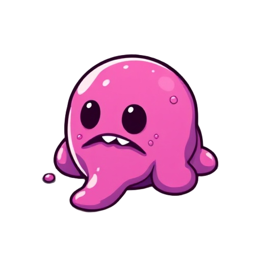 pixelated slime