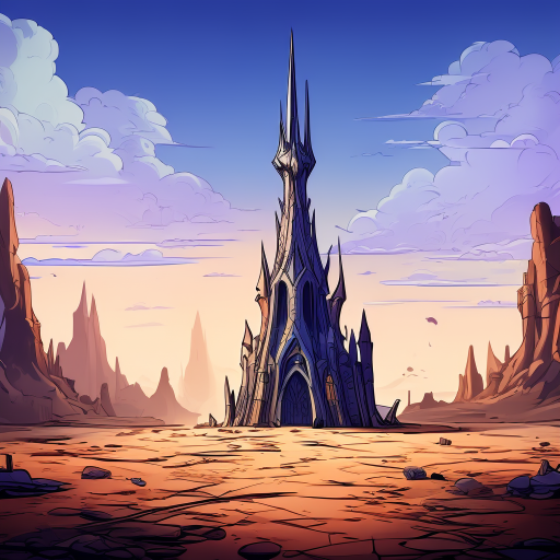 spire of might and magic in deserted area