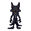 je souhaite une série d'images en pixel art de 32x32 pixels représentant un loup-garou inspiré du style de supernatural. ces images doivent permettre la création d'animations. 