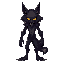 je souhaite une série d'images en pixel art de 32x32 pixels représentant un loup-garou inspiré du style de supernatural. ces images doivent permettre la création d'animations. 