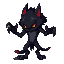 je souhaite une série d'images en pixel art de 32x32 pixels représentant un loup-garou inspiré du style de supernatural. ces images doivent permettre la création d'animations. 