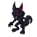 je souhaite une série d'images en pixel art de 32x32 pixels représentant un loup-garou inspiré du style de supernatural. ces images doivent permettre la création d'animations. 