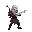 witcher with a sword attacking animation
