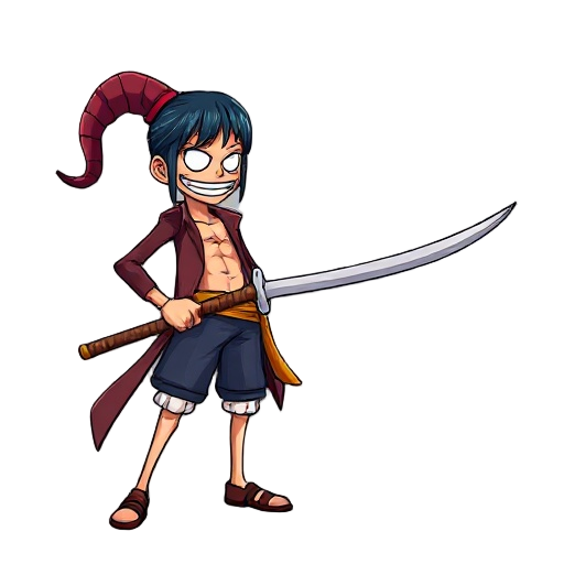 shanks de one piece sentado apoiando sua espada no ombro