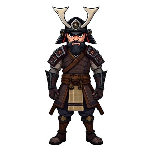 a battle worn samurai