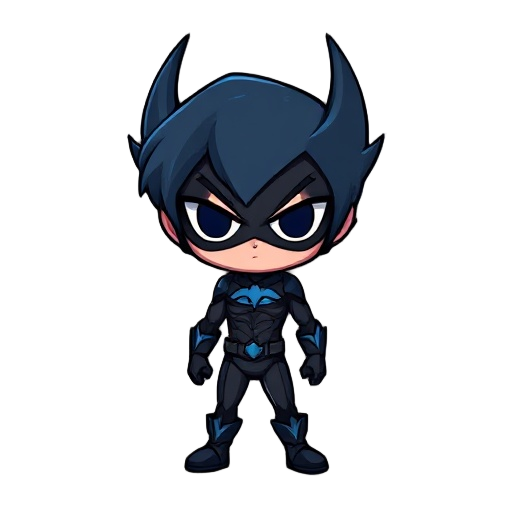 nightwing chibi