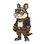 crie um personagem gordinho que utiliza uma equipamentos para consertos de ar condicionados 