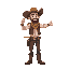 a cowboy throwing a lasso 