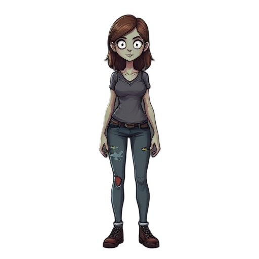 make a woman in the zombie world