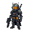 generate a mecenary with unique armor and weapons with inspiration from cyberpunk 2020, eclipse phase, the forever war, stalker, and trauma team. better helmets