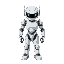 white smooth glossy robot