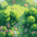background nature theme in top-down view