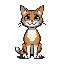 lookint to the right cartoonish cat