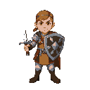 warrior with a sword and shield
