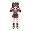 create a female protaganist that uses fists for weapons