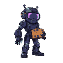 cyberpunk manipulator for transport some boxes