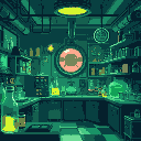 laboratory of the future cyberpunk green