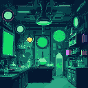 laboratory of the future cyberpunk green