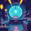 laboratory of the future cyberpunk space
