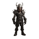 apocalypse game character, falout like, raider, leather outfit, spikes on shoulders, metal helmet