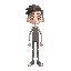 top-down, front, basic, skinny character 