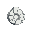 white-ish round rune of livingrock from botania, minecraft style