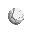white-ish round rune of livingrock from botania, minecraft style
