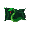 snake flag use green dark-light colors