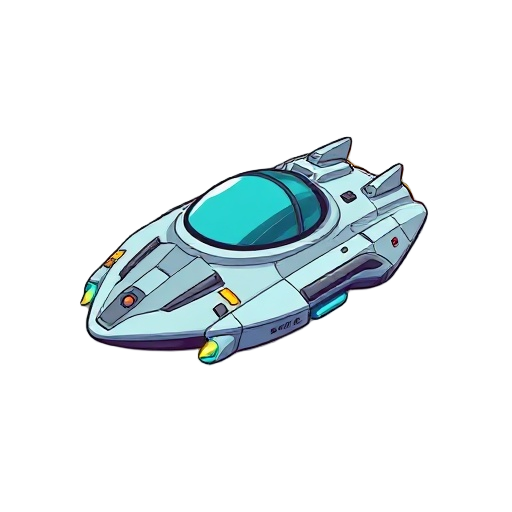 una nave espacial futurisata