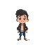 create a character human and animations