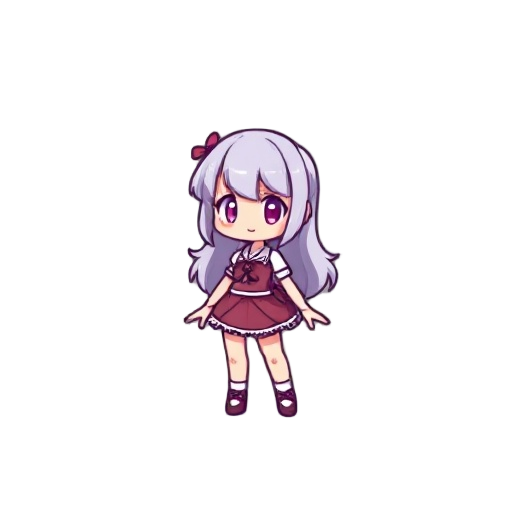64 bit girl game character