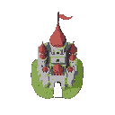 castle, cartoon, simple