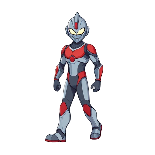 pixel-style game style ultraman walking
