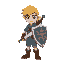  character with sword and shield
