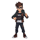 a nerd cyberpunk university student who is also a martial arts fighter in the ufc using a computer keyboard in hands like a weapon