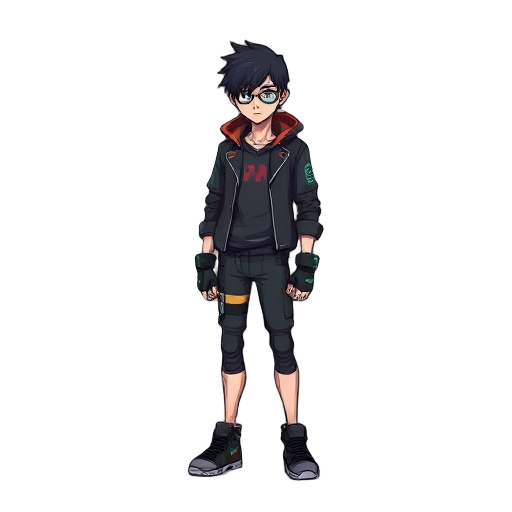 androgynous hacker new cyberpunk