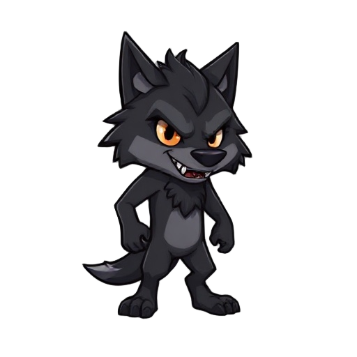 black werewolf npc talksprite