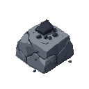  a stone with black coal ores in it on every side