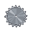 a circle saw blade  clean looking