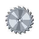 a circle saw blade  clean looking