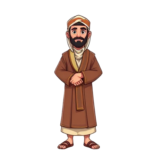 a man wearing a moroccan jellaba