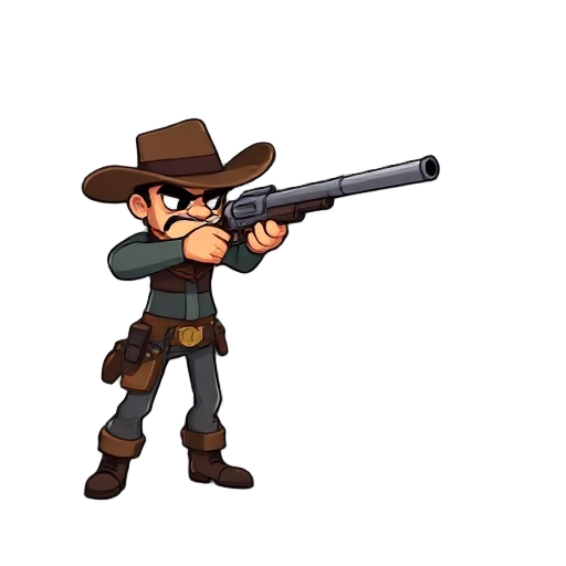 i would like a sprite of a gunslinger