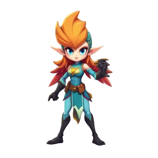 faça uma imagem de uma garota bardo de uma elfa de água em 2d pixelado em movimentação de combate 