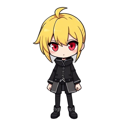 felt from re:zero yellow hair red pinkish eyes
